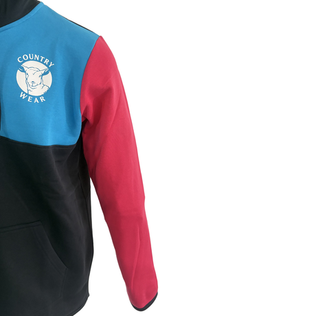 Hazy Blue Keswick Quarter Zip Hoody with Country Wear Sheep Logo - Just £34.99! Shop now at Warwickshire Clothing. 