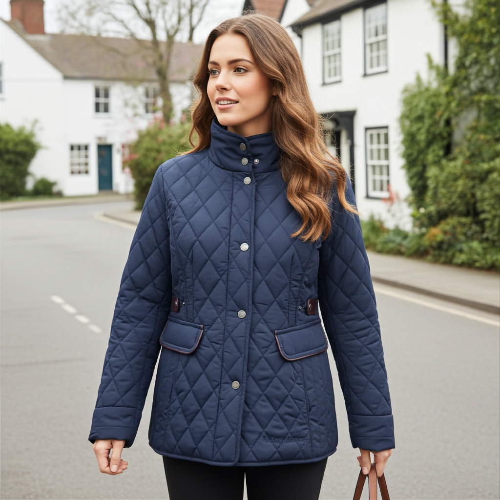 Hazy Blue Louise Quilted Jacket