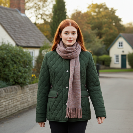Hazy Blue Louise Quilted Jacket