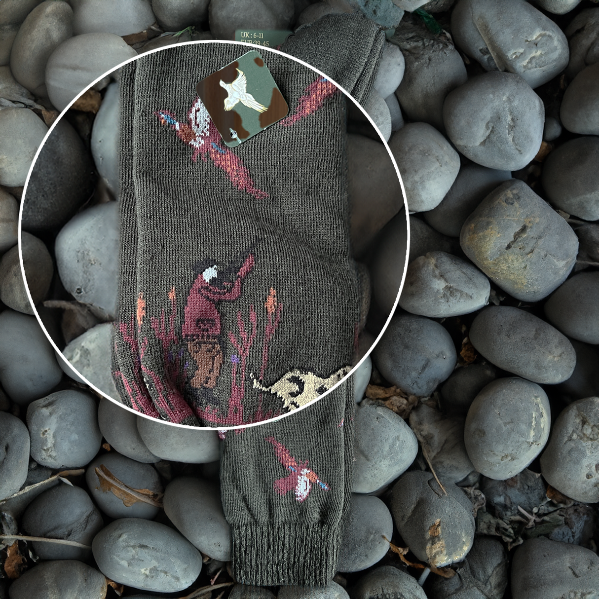 Hazy Blue Country Shooting Socks - Just $9.99! Shop now at Warwickshire Clothing. Free Dellivery.
