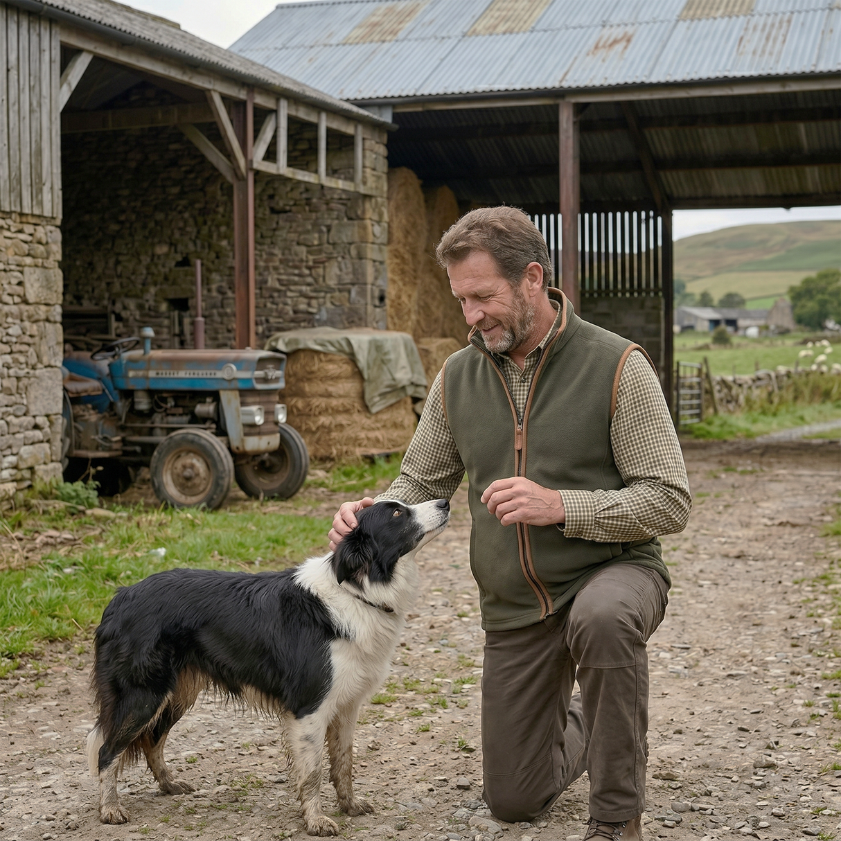 Hazy Blue Mens Fleece Waistcoat Gilet Bodywarmer - Bentley
