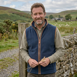 Hazy Blue Mens Fleece Waistcoat Gilet Bodywarmer - Bentley