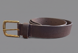 Hazy Blue Genuine Leather Belt - Plain