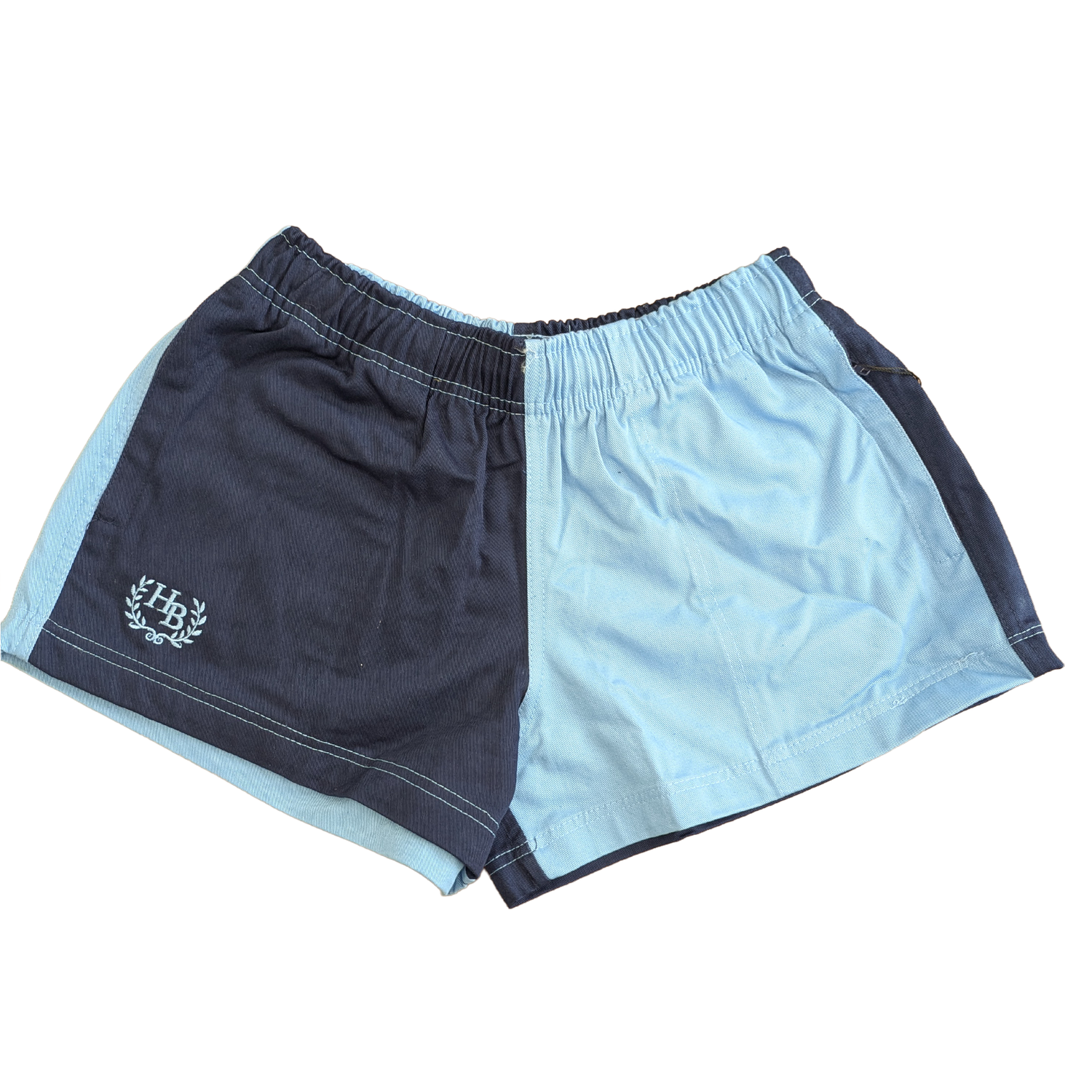 Hazy Blue Harper Colour Block Kids Shorts - Unisex Sports & Leisure