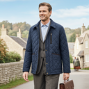 Hazy Blue Mens Hawthorne Quilted Jacket