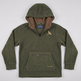 Hazy Blue Kids Half Zip Pullover Hoodie Fleece - Louie