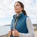 Hazy Blue Tanya Quilted Gilet: Classic Comfort, Modern Style