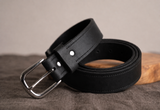 Hazy Blue Genuine Leather Belt - Thin