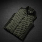 Hazy Blue Windermere Quilted Gilet with Fleece Collar