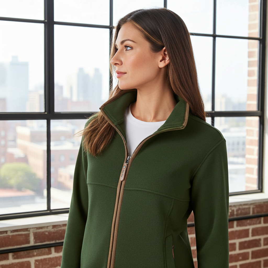 Hazy Blue Phoebe Womens Full Zip Fleece