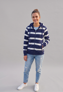 Hazy Blue Full Zip Hoodie Sweatshirts - Tessa
