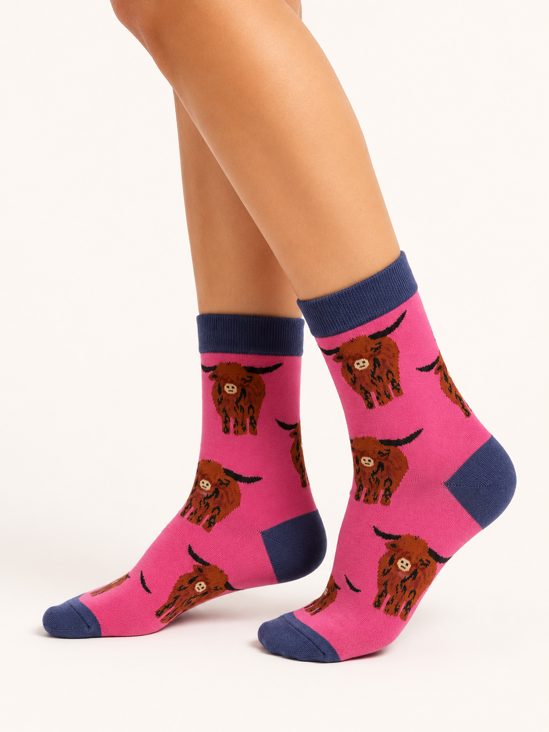 House of Tweed Pure Luxury Women's Bamboo Socks - Animal Pattern Collection