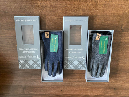tweed handschuhe herren House Of Tweed Mens Herringbone Soft Gloves One Size – Warwickshire Clothing