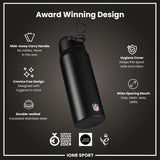 NFL x ION8 Insulated Steel Water Bottle, NFL Lions, 750ml (24oz)