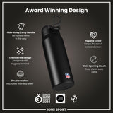 NFL x ION8 Insulated Steel Water Bottle, NFL Jaguars, 750ml (24oz)
