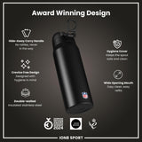 NFL x ION8 Insulated Steel Water Bottle, NFL Commanders, 750ml (24oz)
