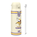 NFL x ION8 Insulated Steel Water Bottle, NFL Vikings, 750ml (24oz)