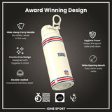 NFL x ION8 Insulated Steel Water Bottle, NFL Patriots, 750ml (24oz)