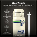 NFL x ION8 Insulated Steel Water Bottle, NFL Seahawks, 750ml (24oz)