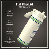 NFL x ION8 Insulated Steel Water Bottle, NFL Seahawks, 750ml (24oz)