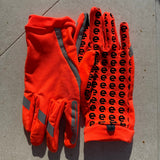 eGLOVE Hi-Vis Run Gloves – Fluoro Orange | Reflective Touchscreen Running Gloves