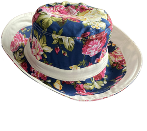 Women's Reversible Bucket Hat | Summer Floral Big Flower Print - Just £12.99! Shop now at Warwickshire Clothing. 