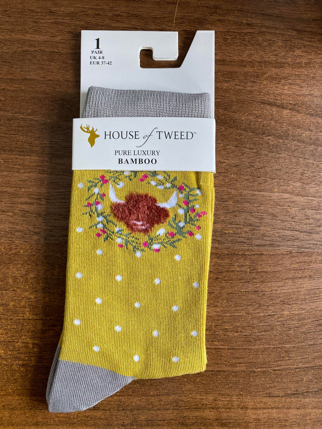 House of Tweed Pure Luxury Women's Bamboo Socks - Animal Pattern Collection - Just £5.99! Shop now at Warwickshire Clothing. 