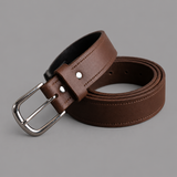 Hazy Blue Genuine Leather Belt - Thin
