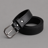 Hazy Blue Genuine Leather Belt - Thin