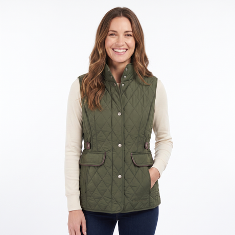 Hazy Blue Joanne Quilted Gilet
