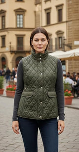 Hazy Blue Joanne Quilted Gilet