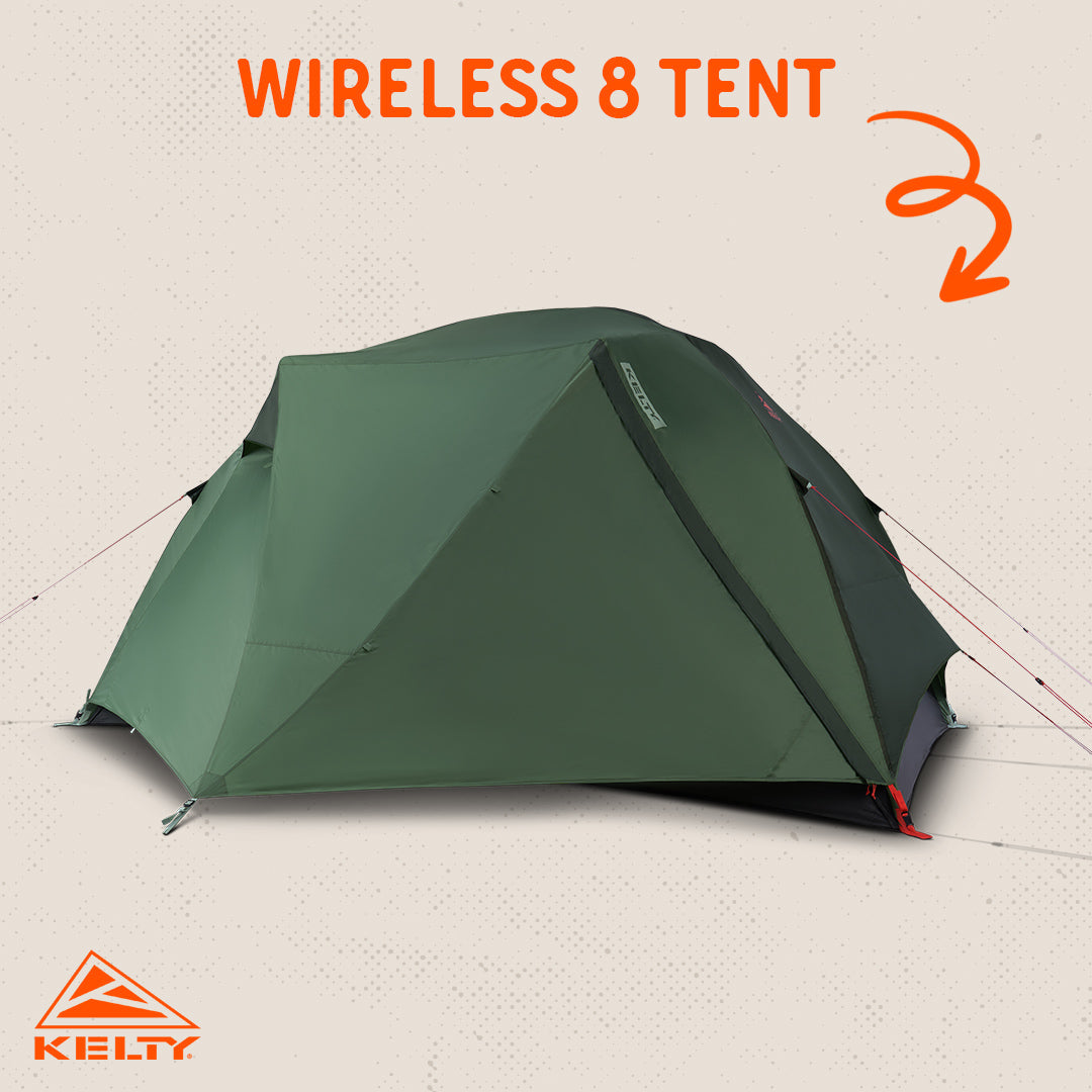 Kelty Wireless 8 Person Tent - Dill/Black Forest
