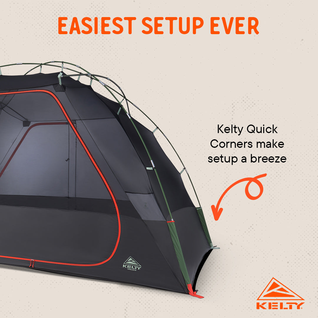 Kelty Wireless 8 Person Tent - Dill/Black Forest