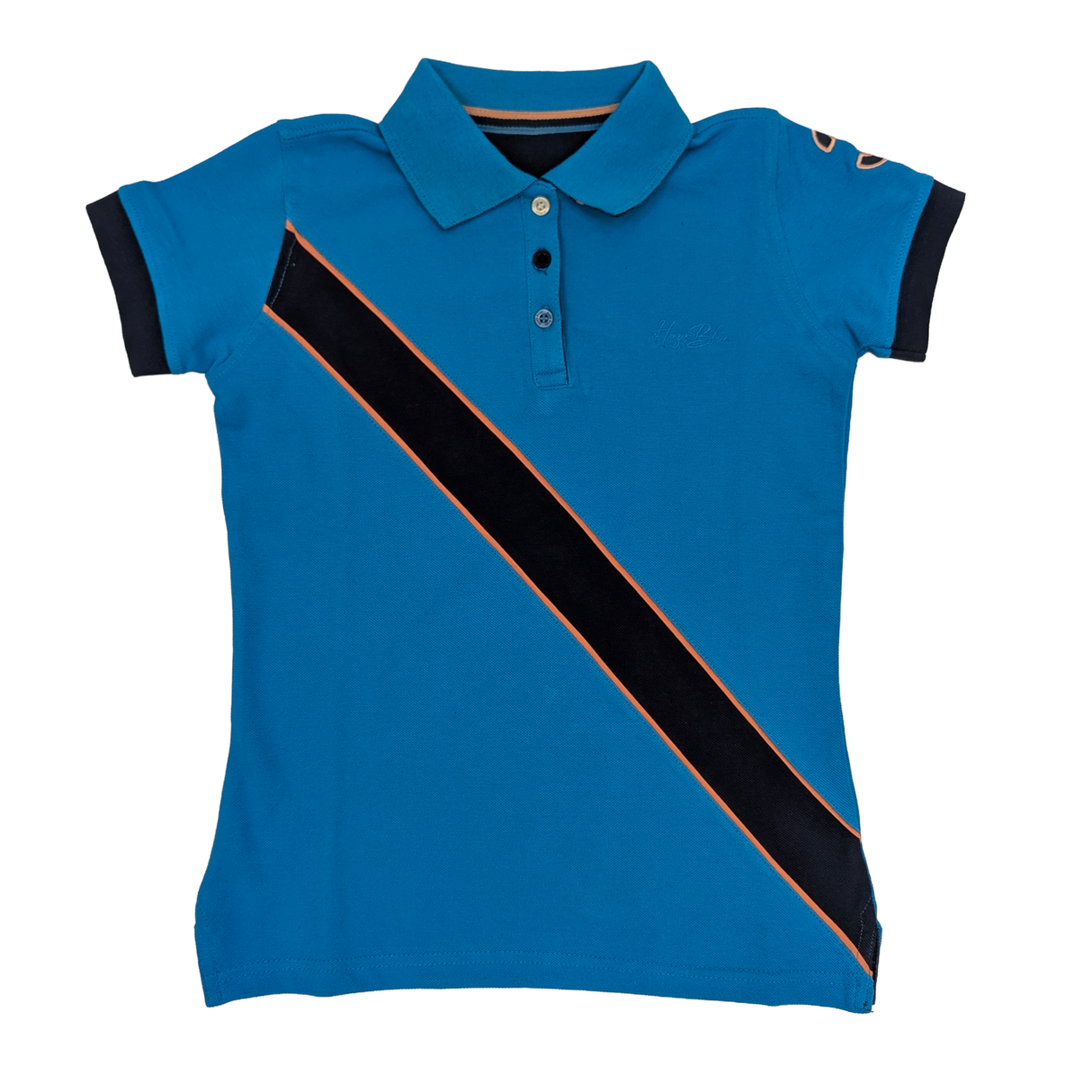 Hazy Blue Kids Striped Polo Shirt - Carly III