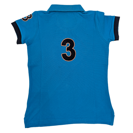 Hazy Blue Kids Striped Polo Shirt - Carly III