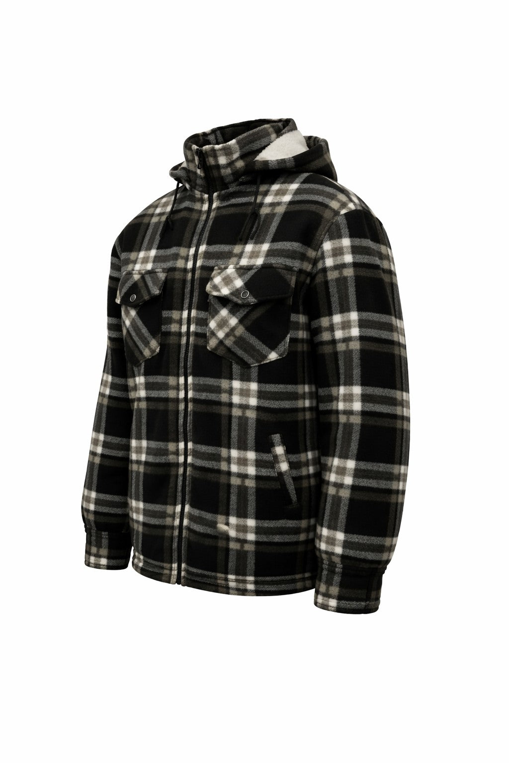 Hazy Blue Logan Fleece Lined Lumberjack Shirt Jacket
