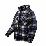 Hazy Blue Logan Fleece Lined Lumberjack Shirt Jacket