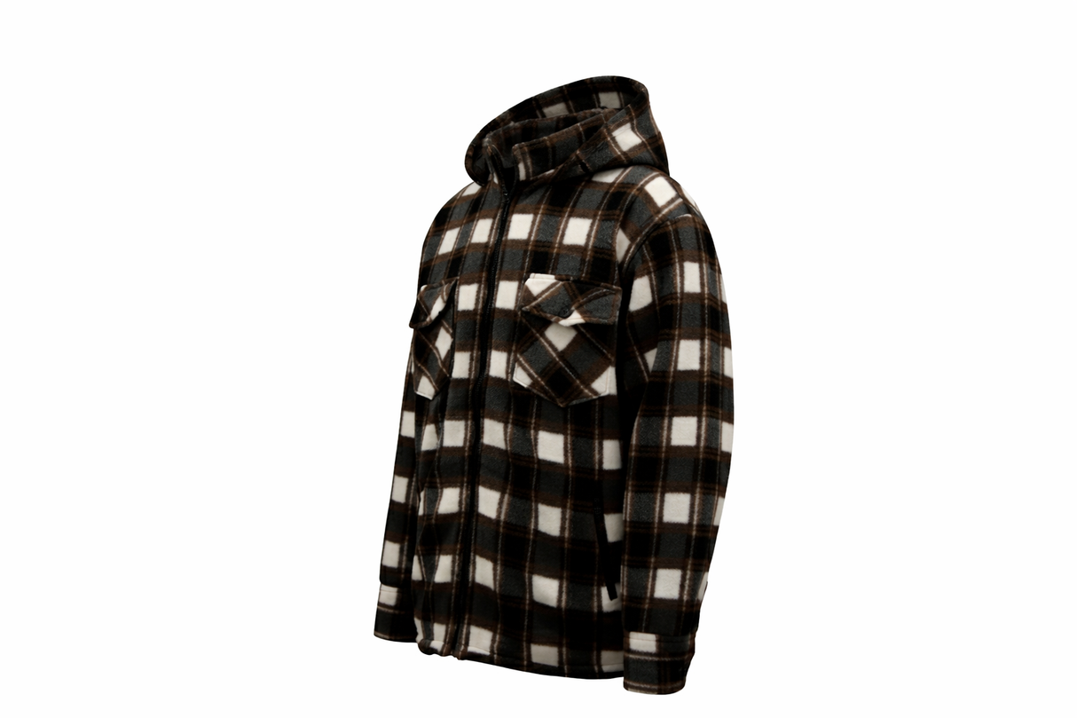 Hazy Blue Logan Fleece Lined Lumberjack Shirt Jacket