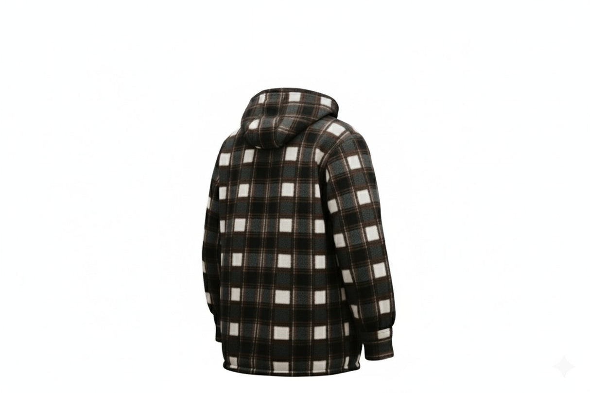 Hazy Blue Logan Fleece Lined Lumberjack Shirt Jacket