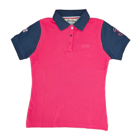 Hazy Blue Women's Plain Polo Shirt with Number 3 Detail - Just £14.99! Shop now at Warwickshire Clothing. 