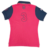 Hazy Blue Women's Plain Polo Shirt with Number 3 Detail - Just £14.99! Shop now at Warwickshire Clothing. 