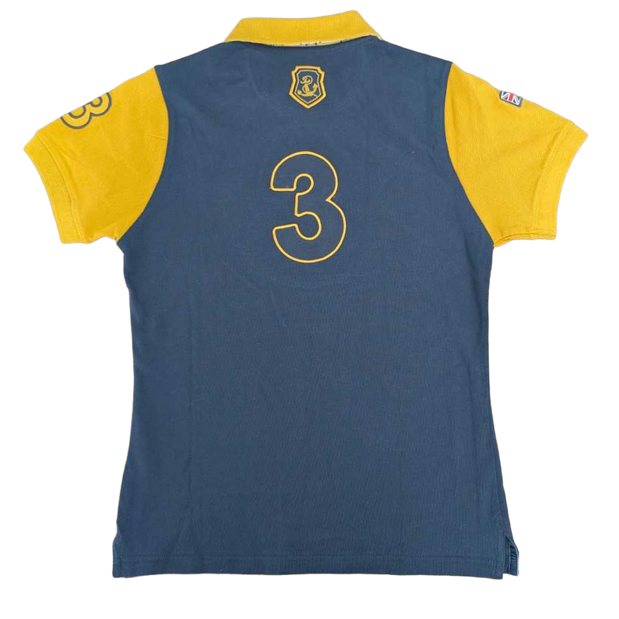 Hazy Blue Women's Plain Polo Shirt with Number 3 Detail - Just £14.99! Shop now at Warwickshire Clothing. 