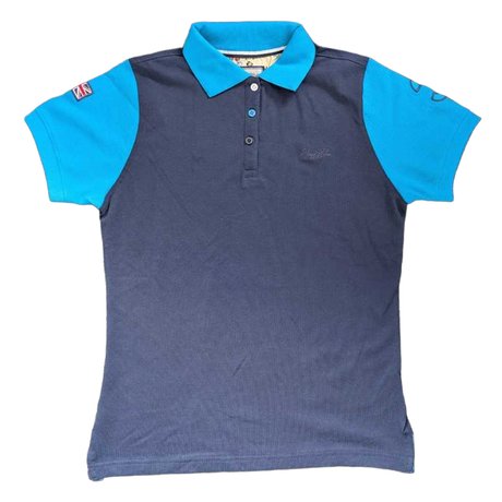 Hazy Blue Women's Plain Polo Shirt with Number 3 Detail - Just £14.99! Shop now at Warwickshire Clothing. 