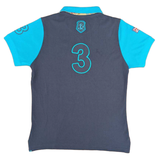 Hazy Blue Women's Plain Polo Shirt with Number 3 Detail - Just £14.99! Shop now at Warwickshire Clothing. 