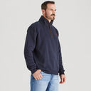 Men's Brancaster 1/4 Zip Top Smokey Olive