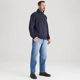 Men's Brancaster 1/4 Zip Top Smokey Olive