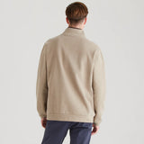Men's Brancaster 1/4 Zip Top Smokey Olive