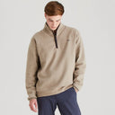 Men's Brancaster 1/4 Zip Top Smokey Olive