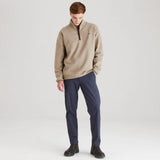 Men's Brancaster 1/4 Zip Top Smokey Olive