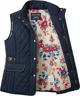 Hazy Blue Joanne Quilted Gilet